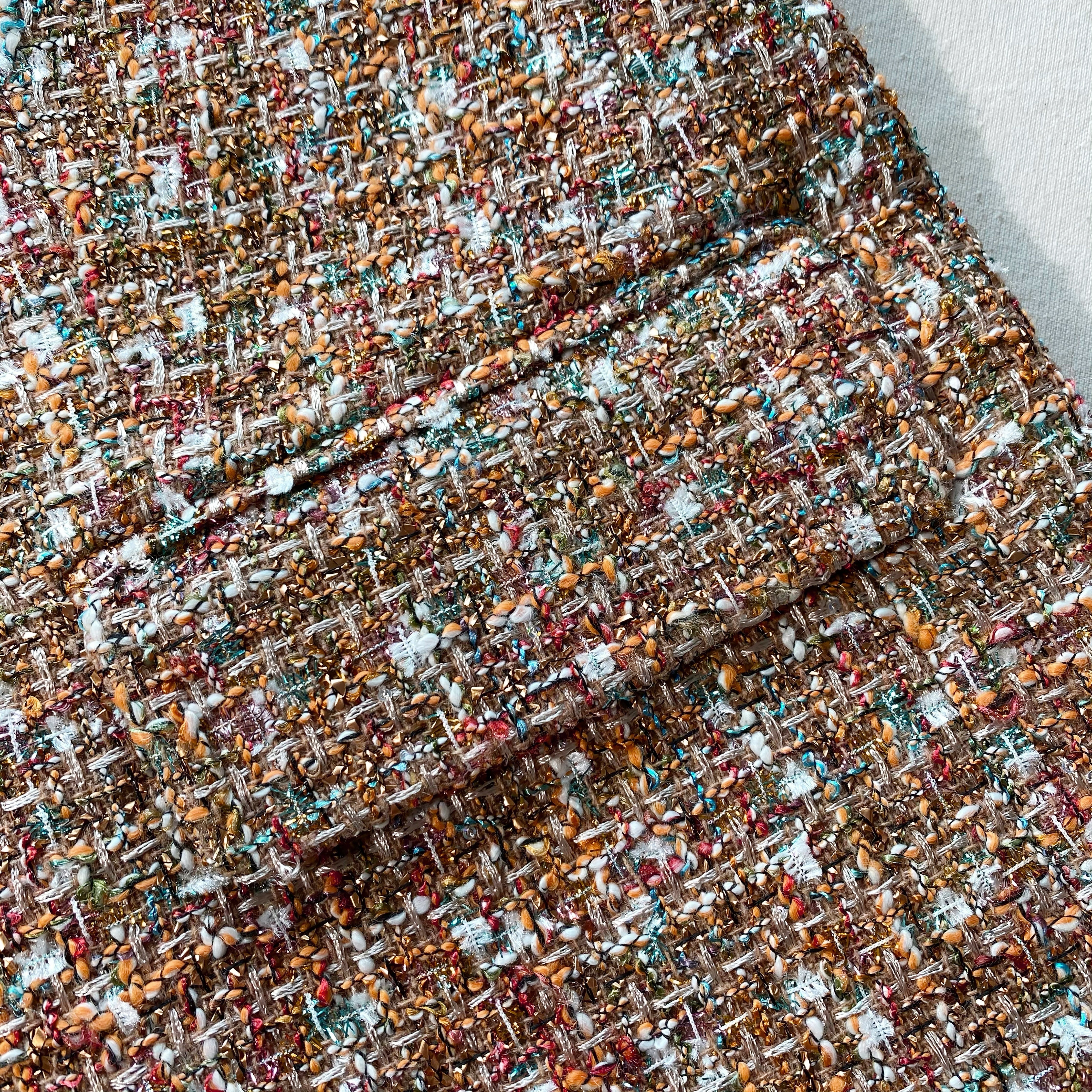 Gold Tinsel Bouclé Blazer - 5