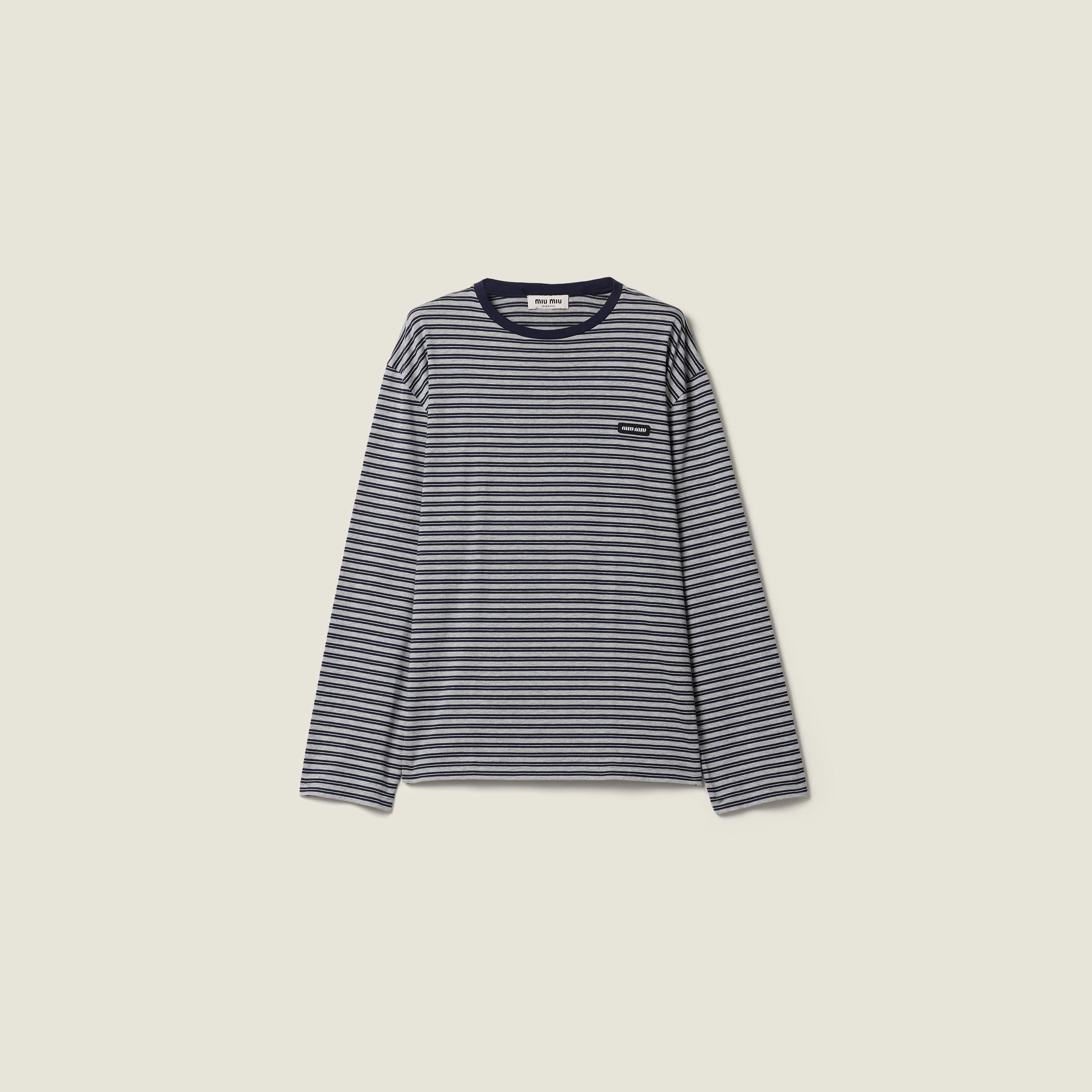 Striped jersey T-shirt - 1