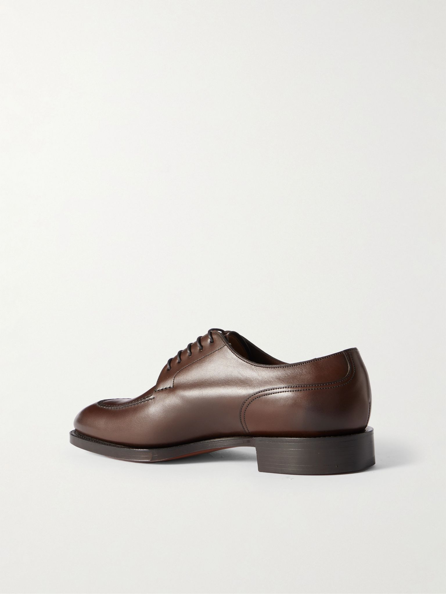 Dover Leather Derby Shoes Brown - 4