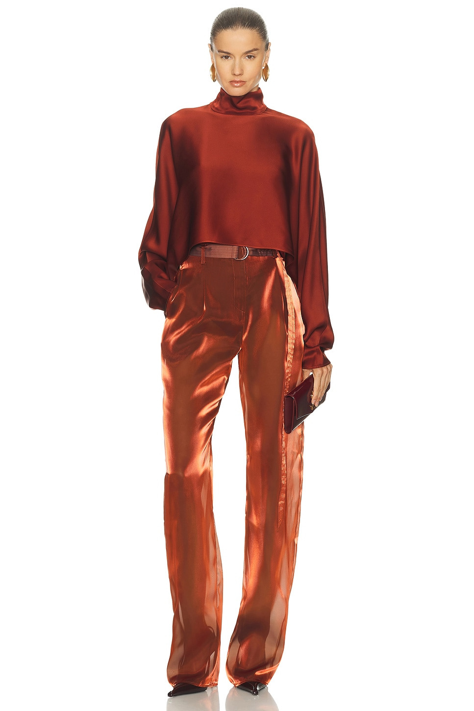 Satin Caftan Top - 4