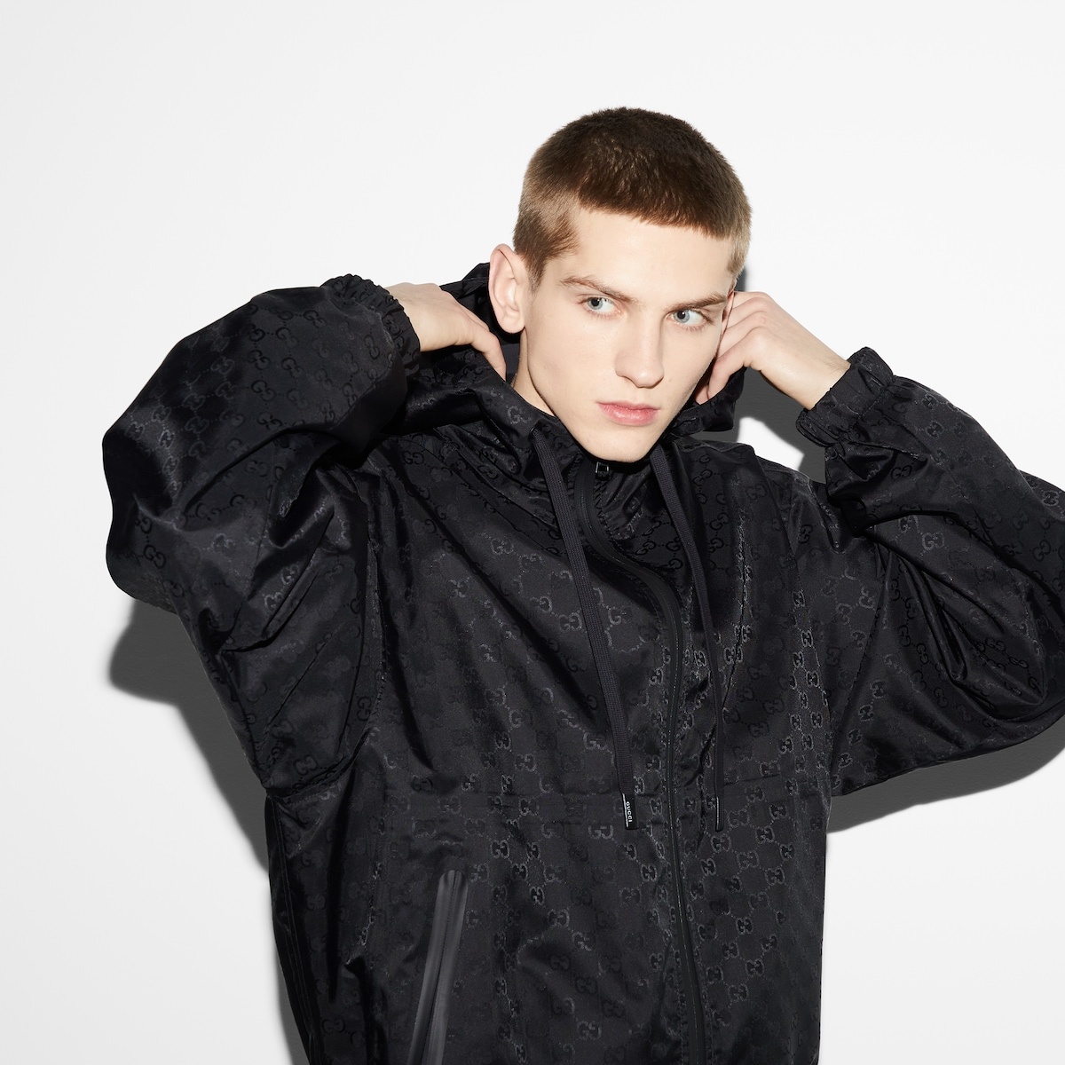 Lightweight GG nylon jacquard jacket - 5