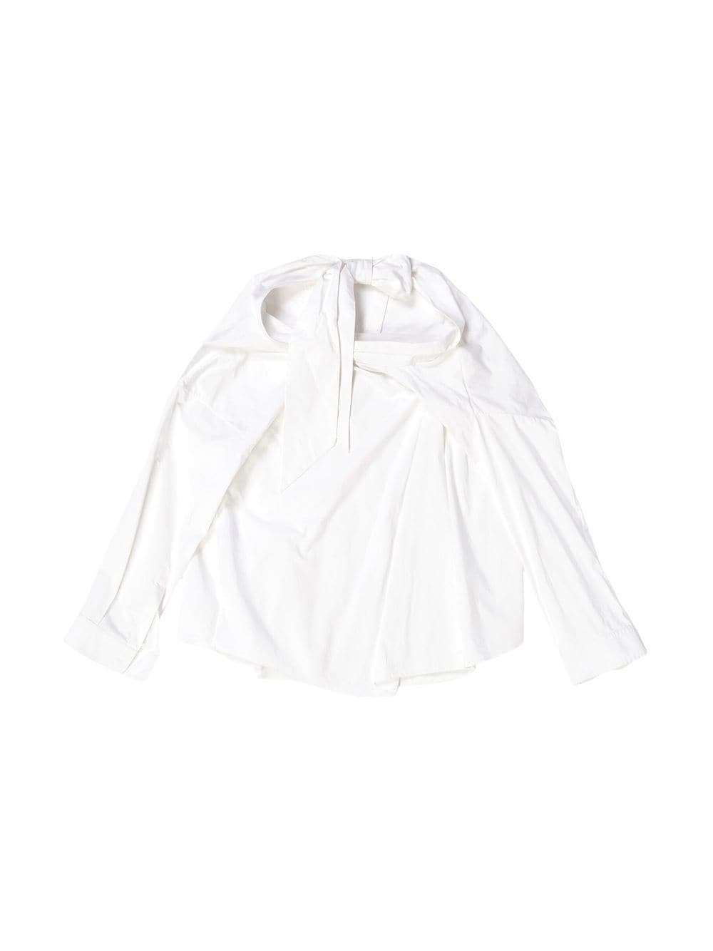 knot-detail long-sleeved shirt - 2