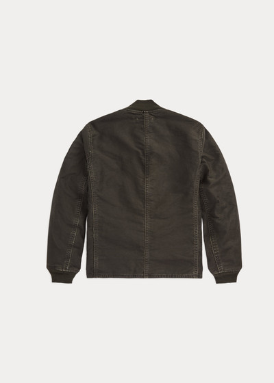 RRL by Ralph Lauren Leather-Trim Cotton Bomber Jacket outlook