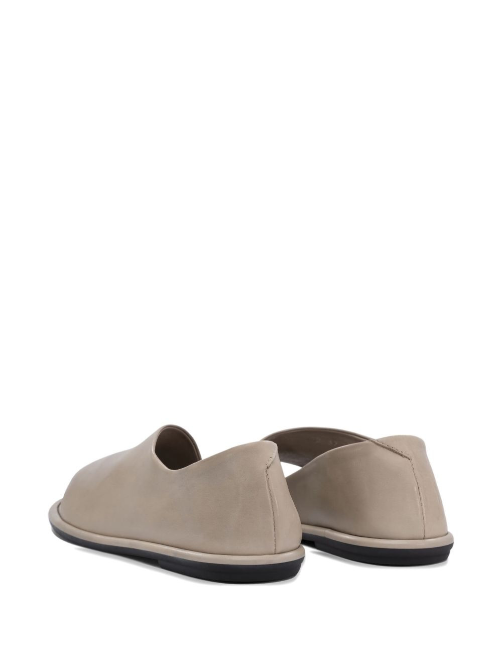 leather open-toe pumps - 4