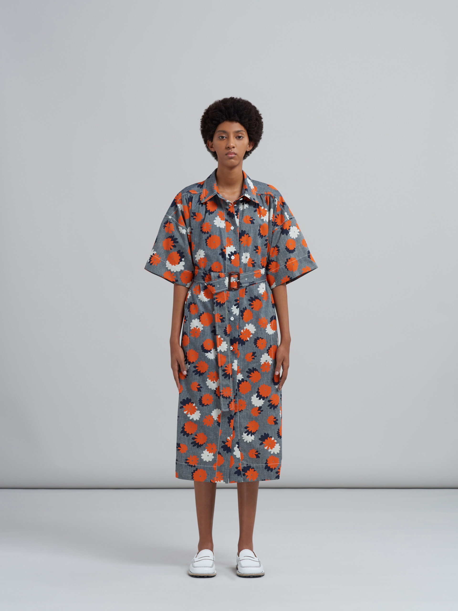 DAISIES PARTY PRINT CHAMBRAY DRESS - 2