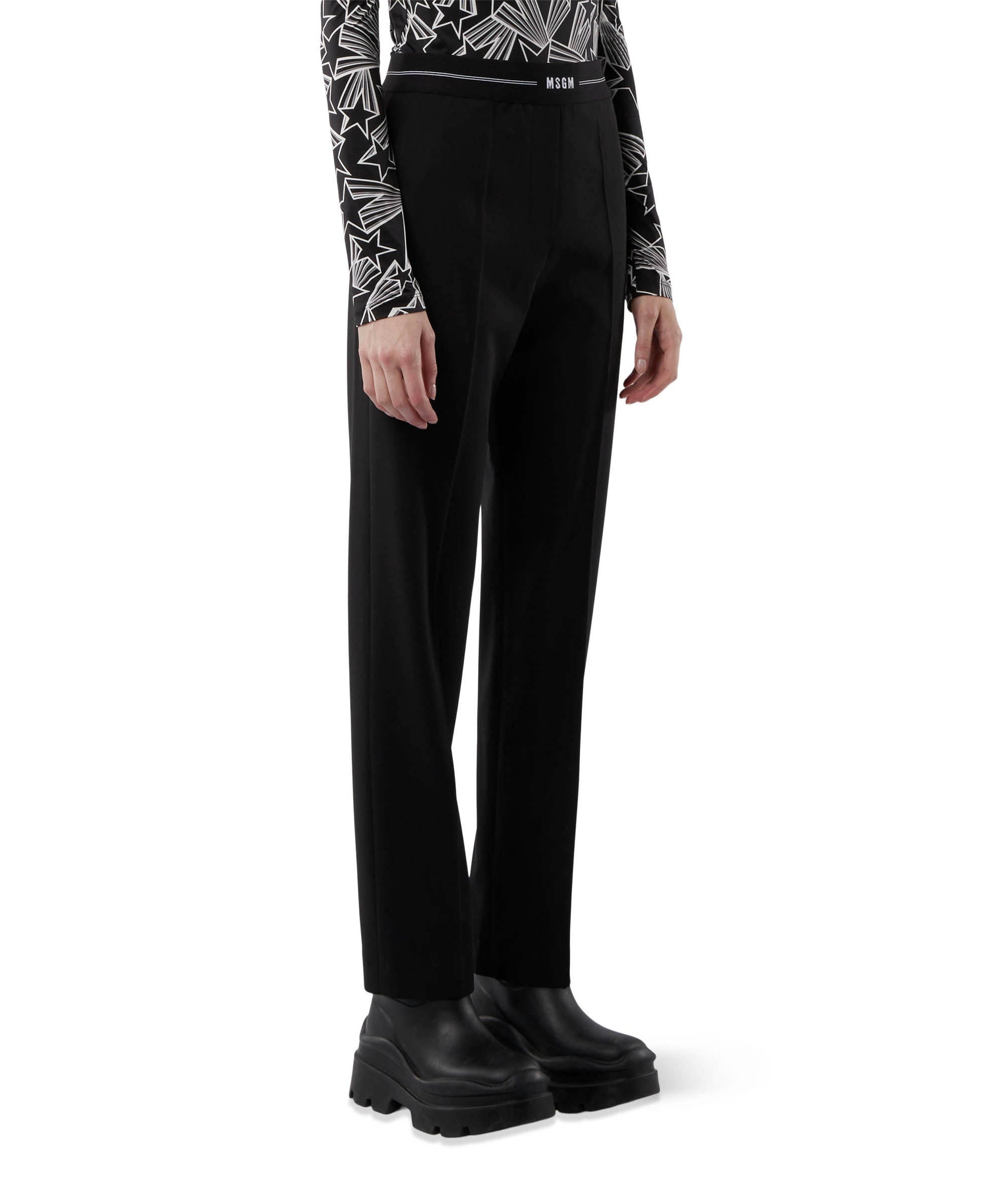 Tailoring cigarette trousers with elasticated waistband - 4