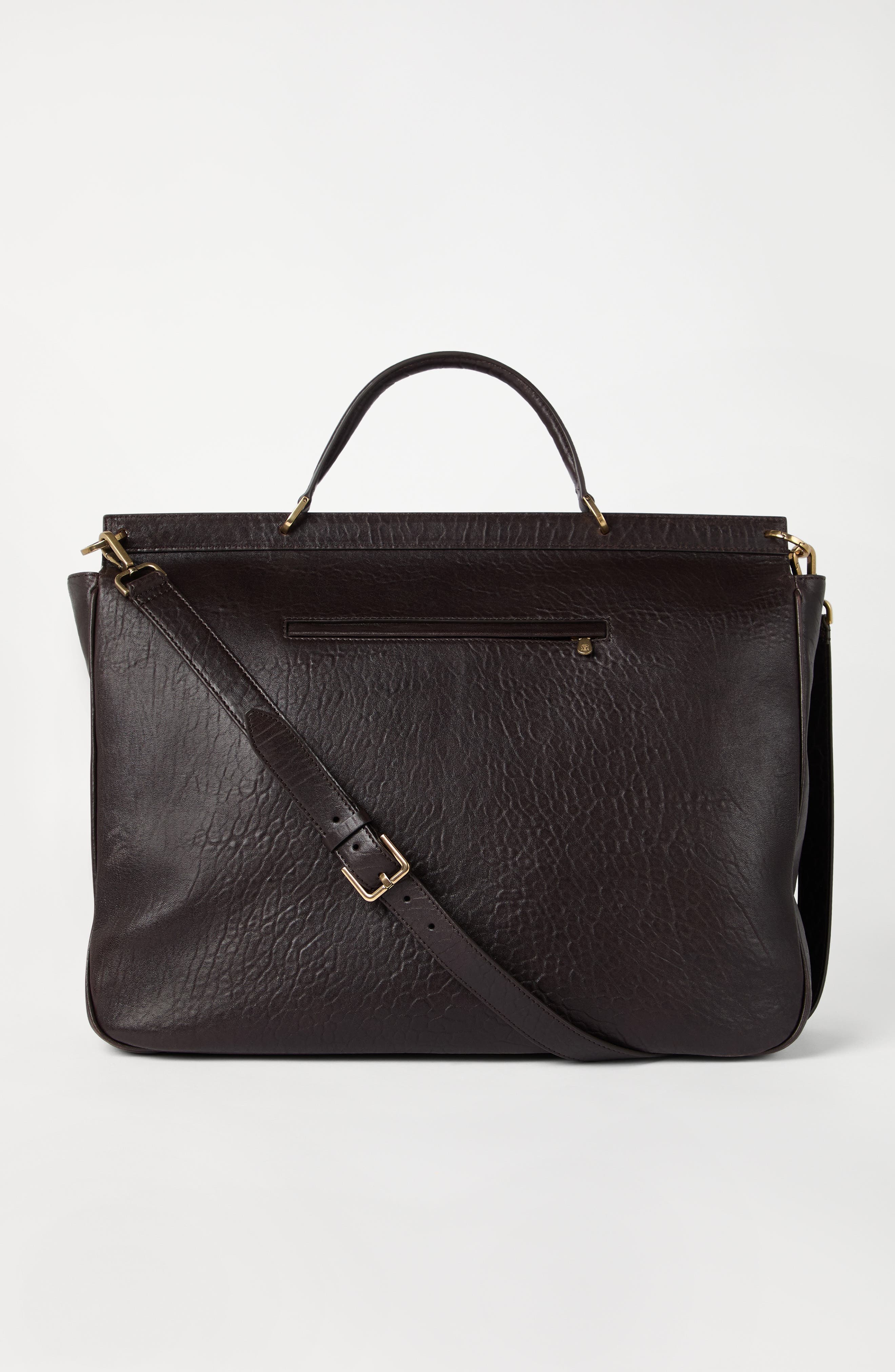 Brunello Cucinelli Textured grain leather briefcase in Brown at Nordstrom - 3