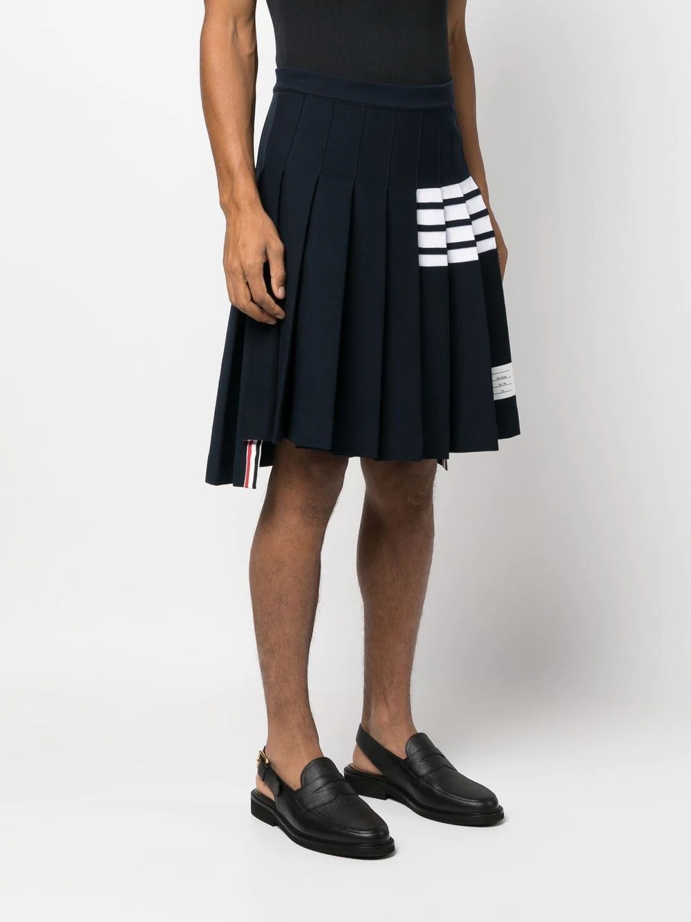 4-Bar stripe pleated skirt - 3