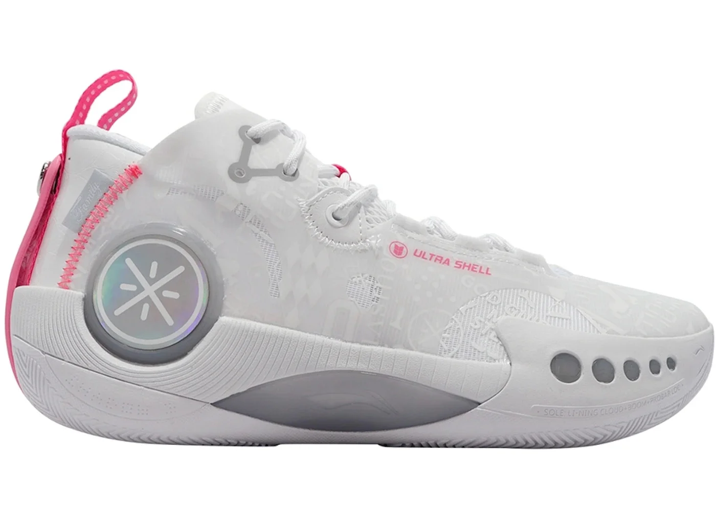 Li-Ning Wade Shadow 3 White Pink - 1