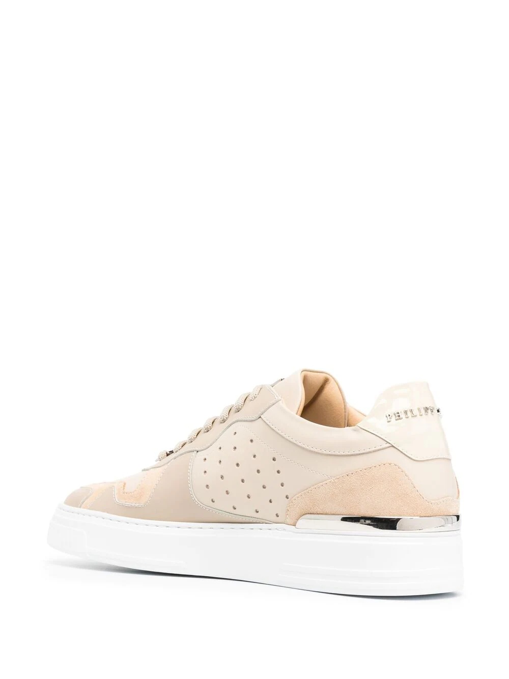 panelled low-top sneakers - 3