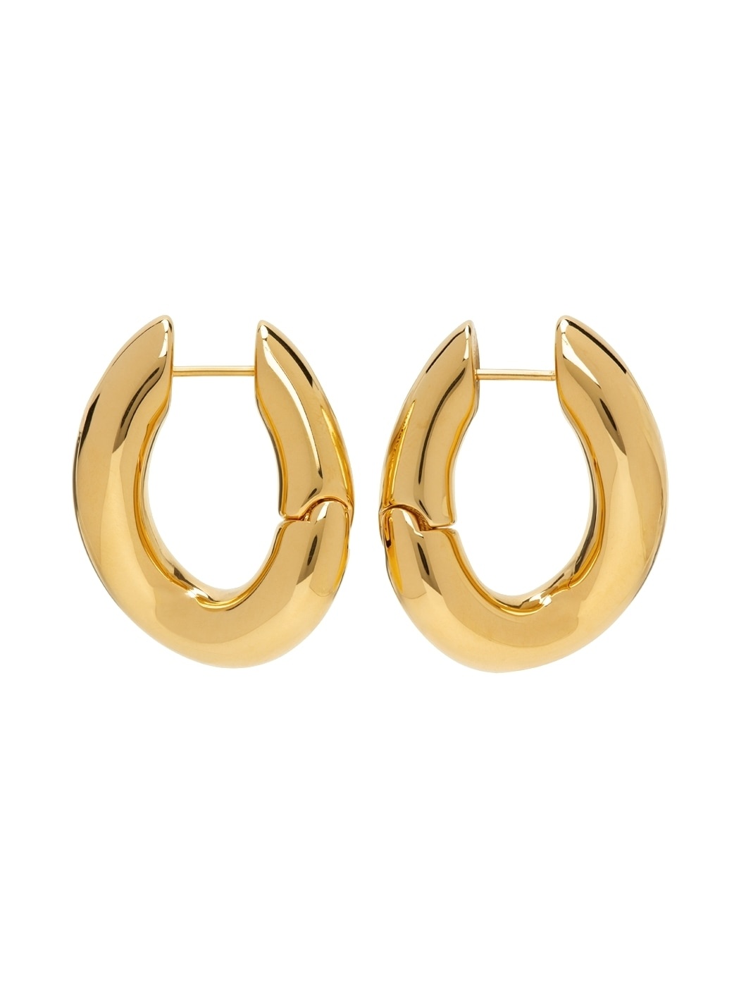 Gold Loop Earrings - 1