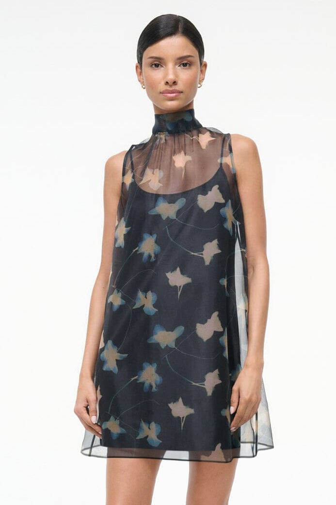 STAUD ALBEE MINI DRESS BOTANICAL SHADOWS - 5