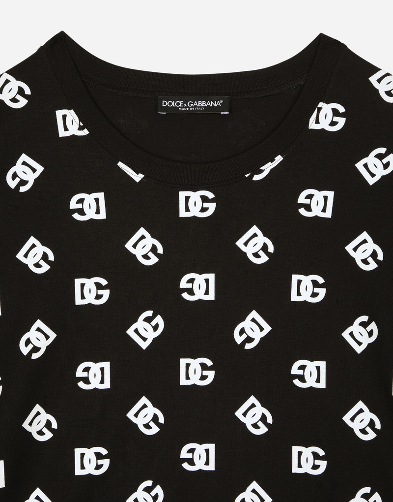 Short-sleeved cotton T-shirt with DG Monogram 3