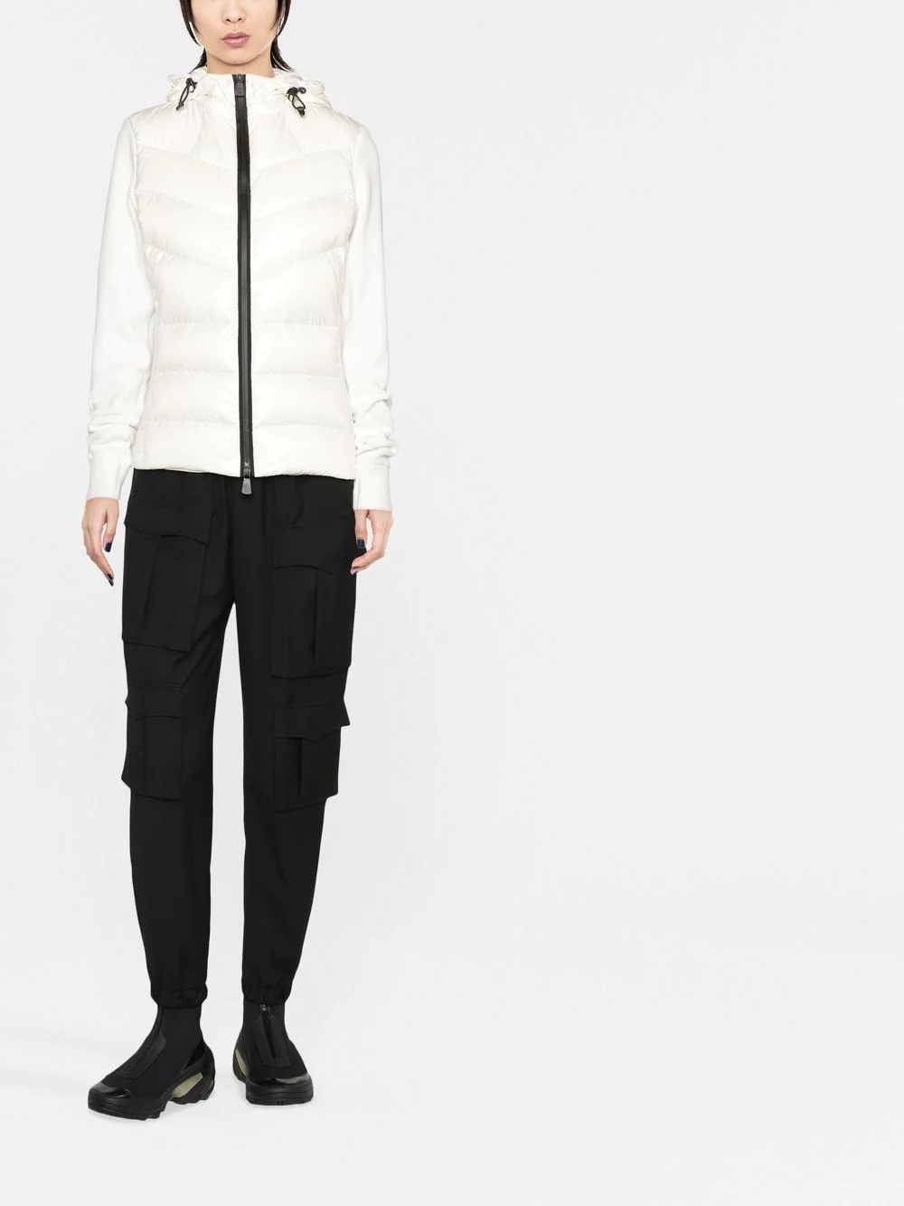 padded fleece hooded jacket - 2