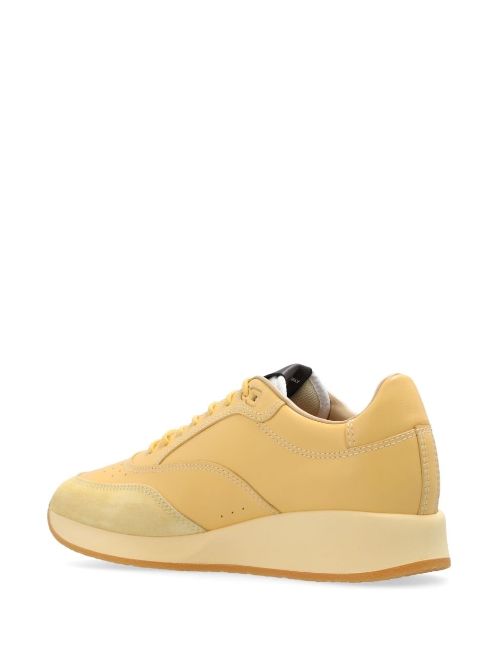 panelled lace-up sneakers - 3