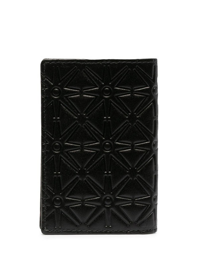 Comme Des Garçons geometric-debossed cardholder outlook