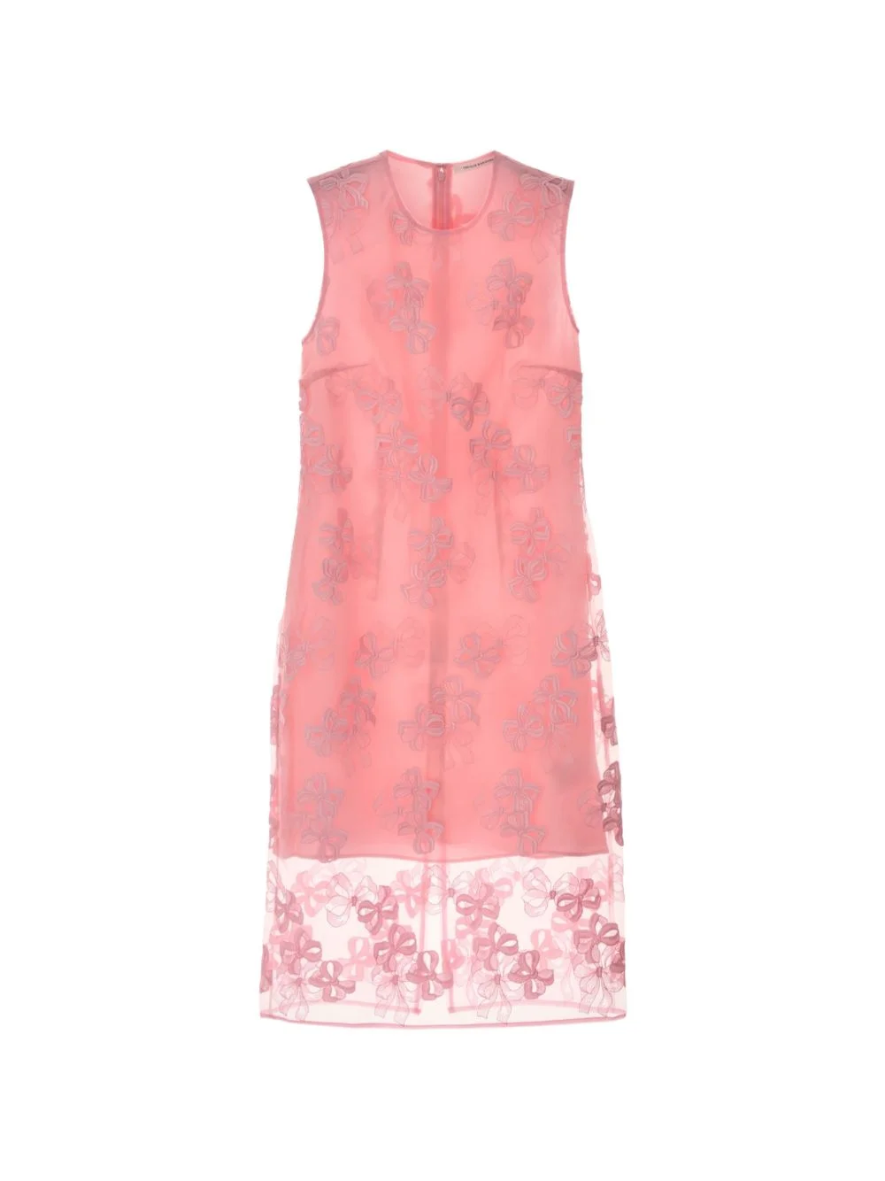 Devin bow-embroidered midi dress - 1