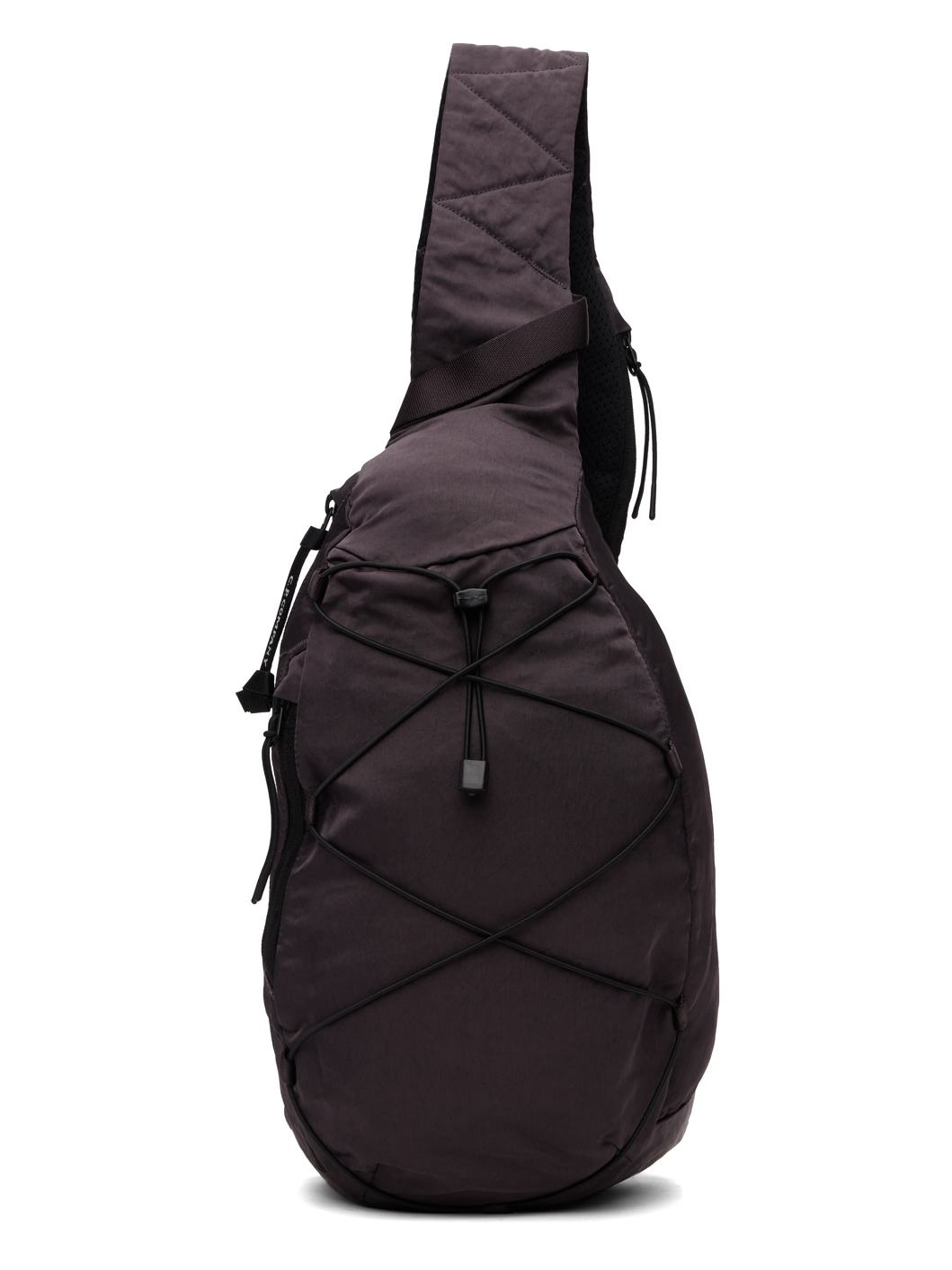 Purple Nylon B Crossbody Rucksack Bag - 1