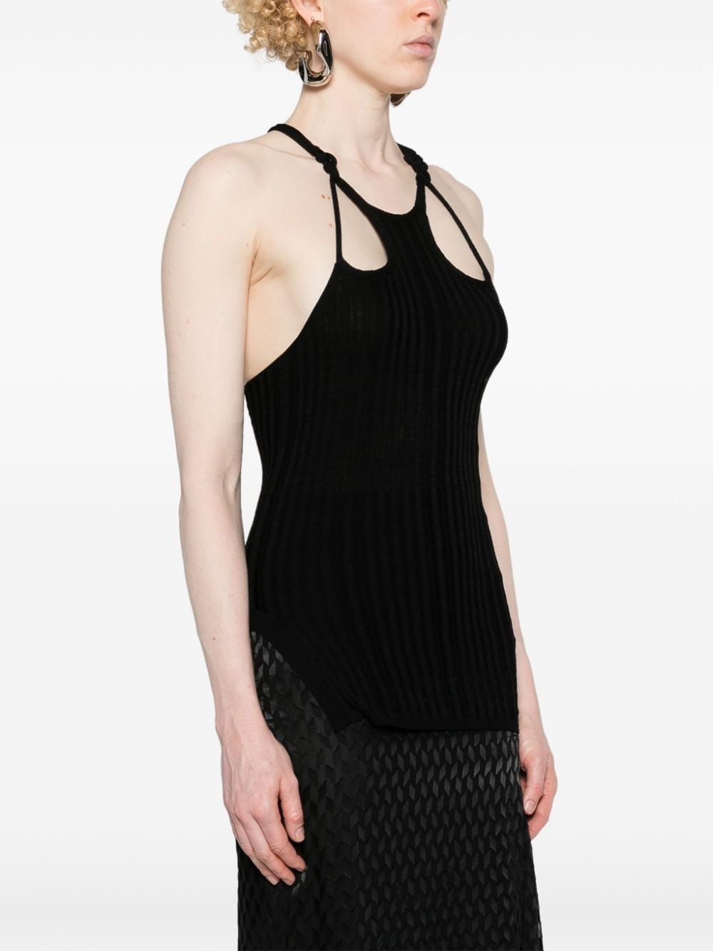 Debra fine-ribbed tank top - 3