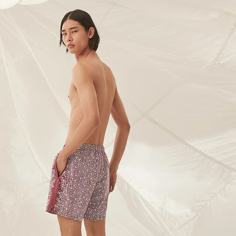 Hermès "Jardin de Calypso" swim trunks outlook
