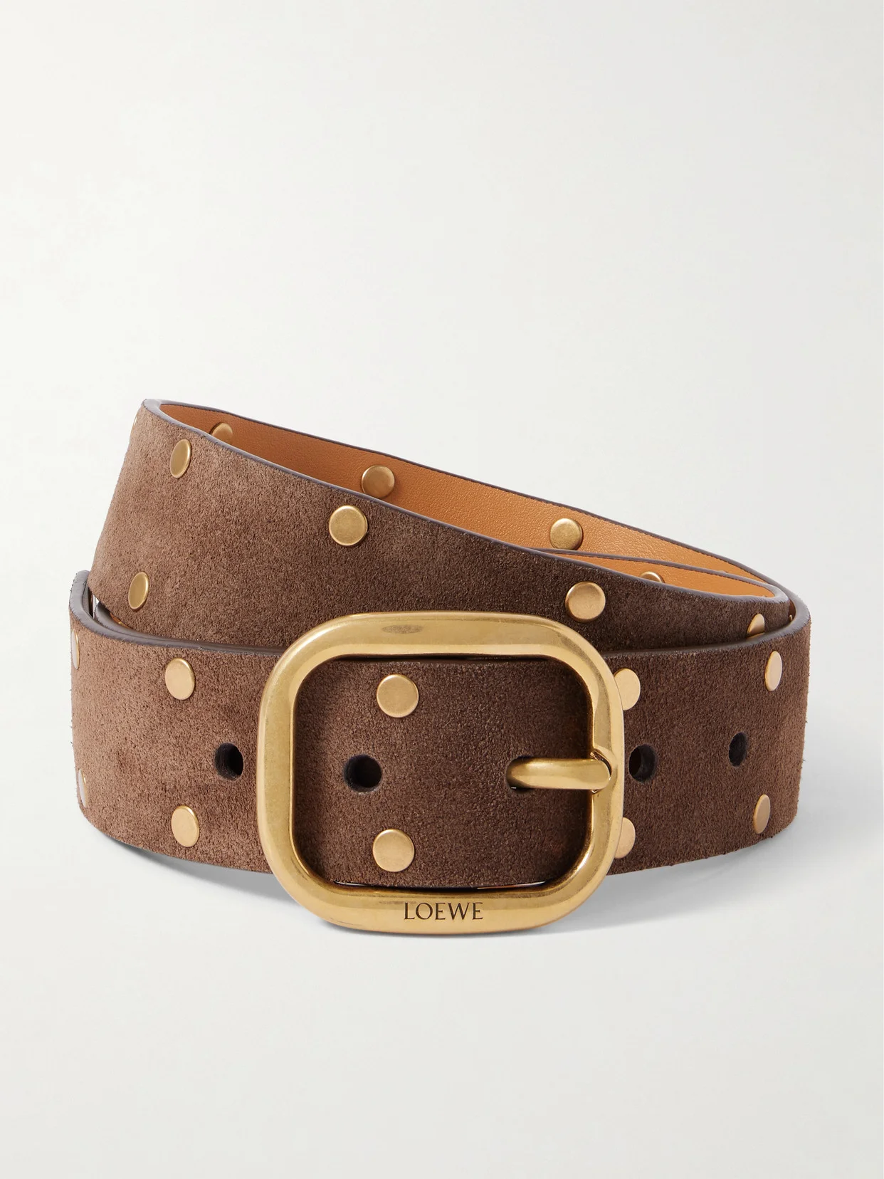Studded Suede Belt - 1
