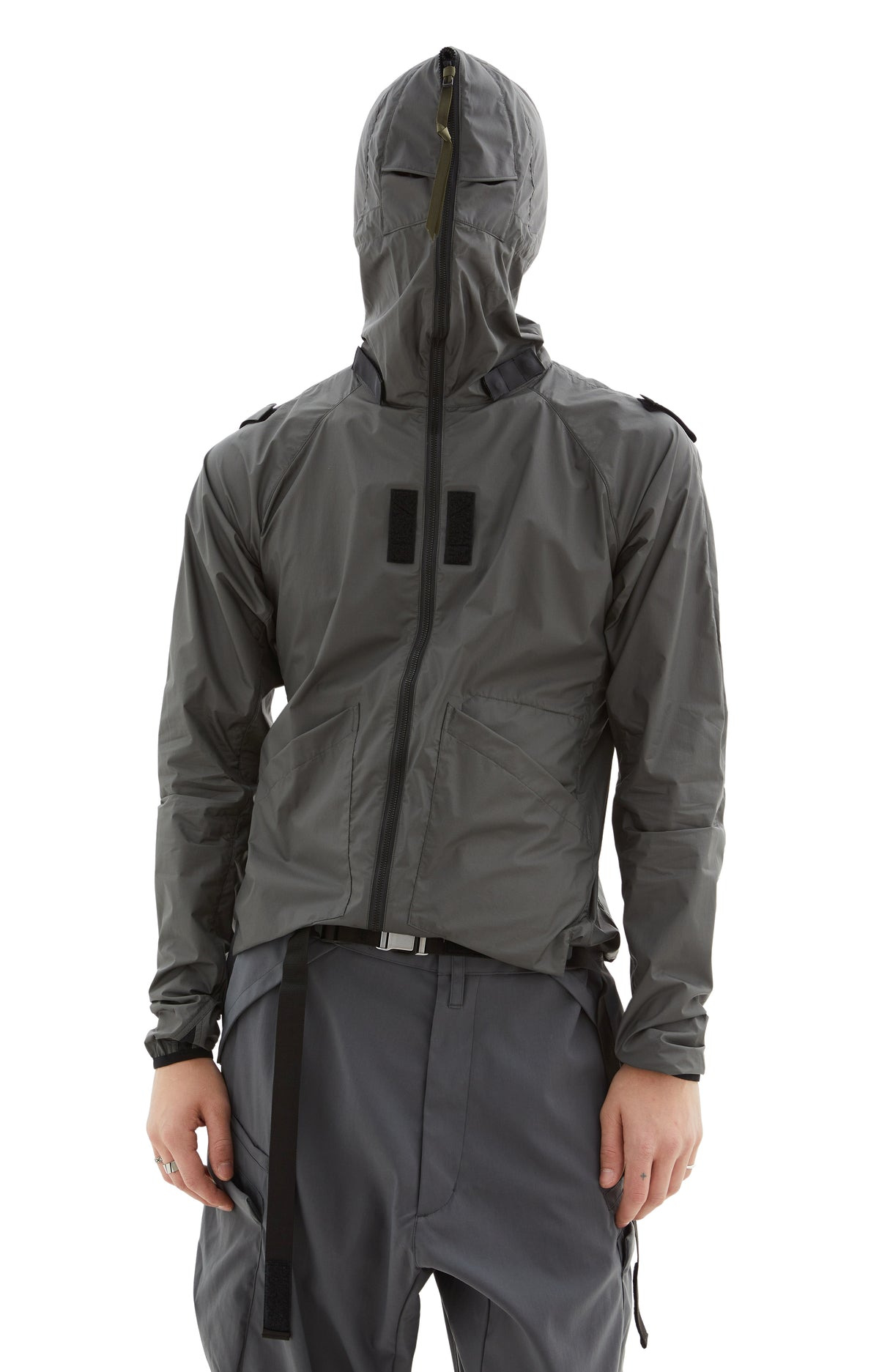 PACKABLE HARDSHELL JACKET (GREY) - 4