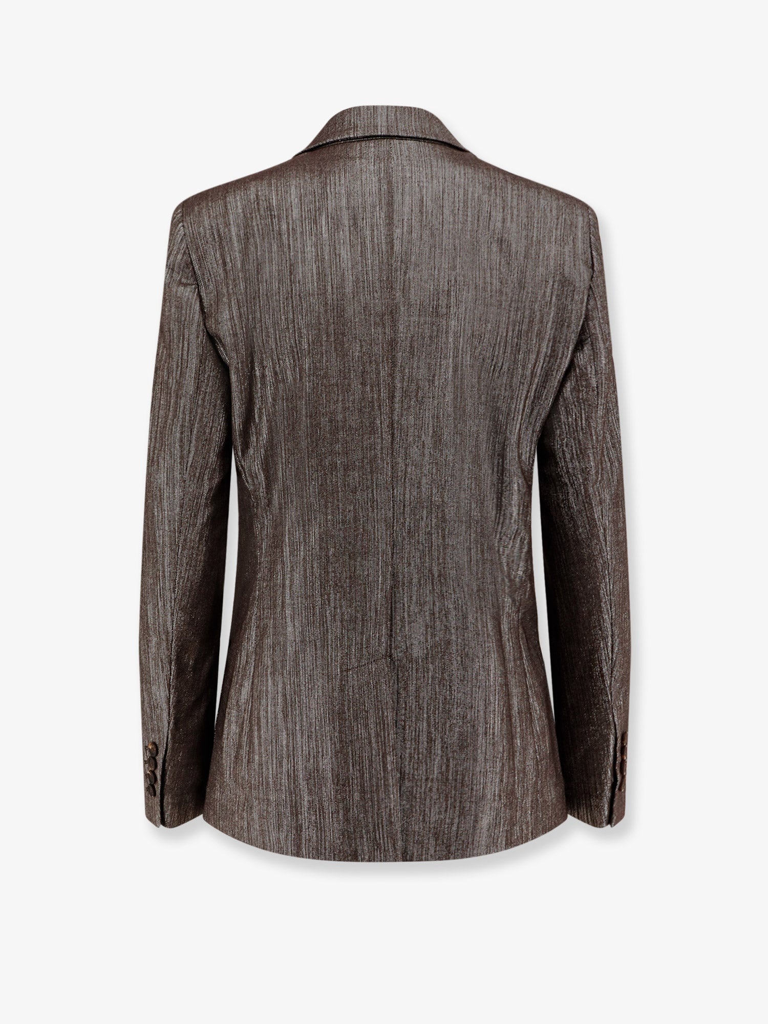Brunello Cucinelli Single-Breasted Lurex Fabric Blazer - 2