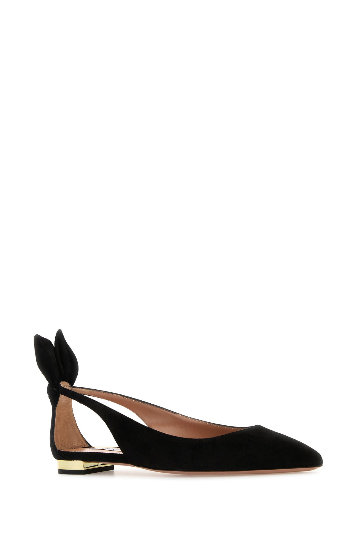 Black suede Bow Tie Ballet ballerinas - 2