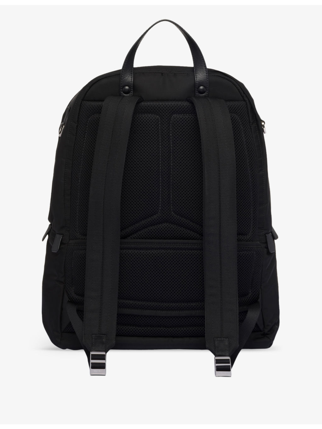 Re-Nylon recycled-nylon and leather backpack - 3