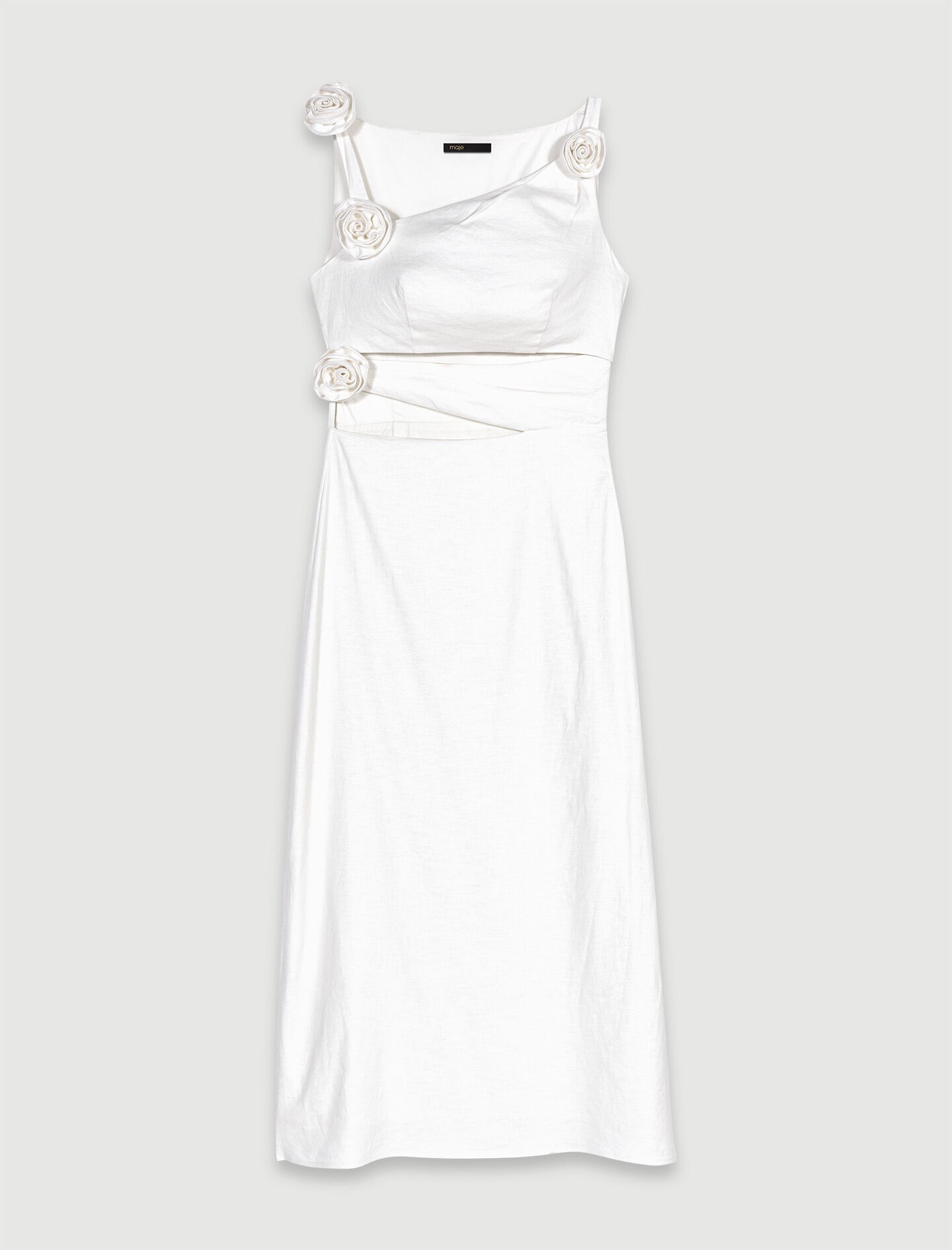 Openwork linen maxi dress - 1