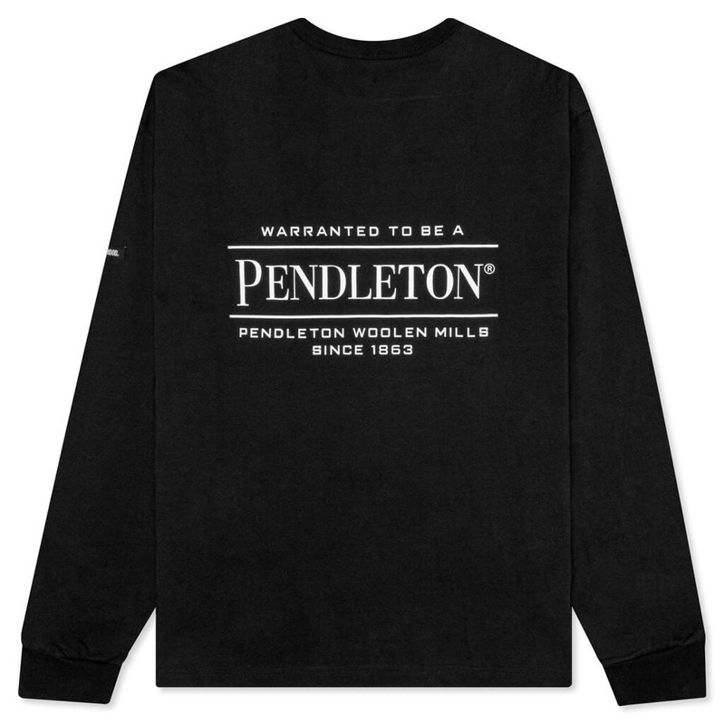 NEIGHBORHOOD PENDLETON .CN .CO L/S TEE - BLACK outlook