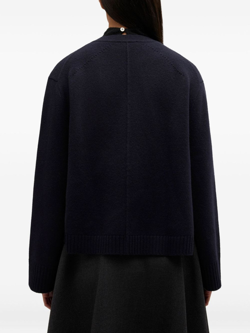 pocket button-fastening cardigan 4