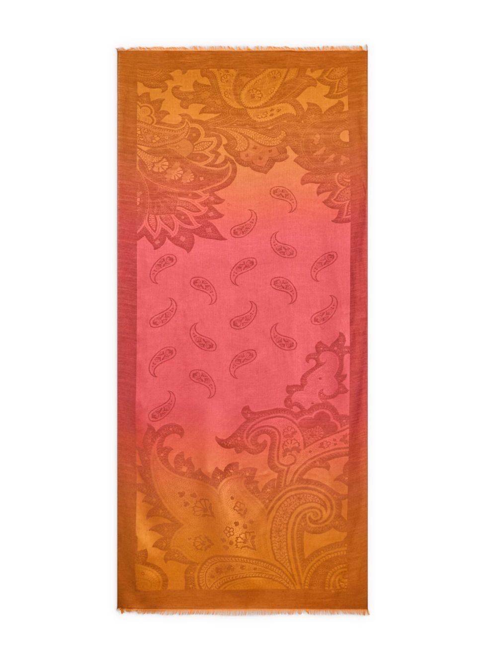 paisley-print silk scarf - 1