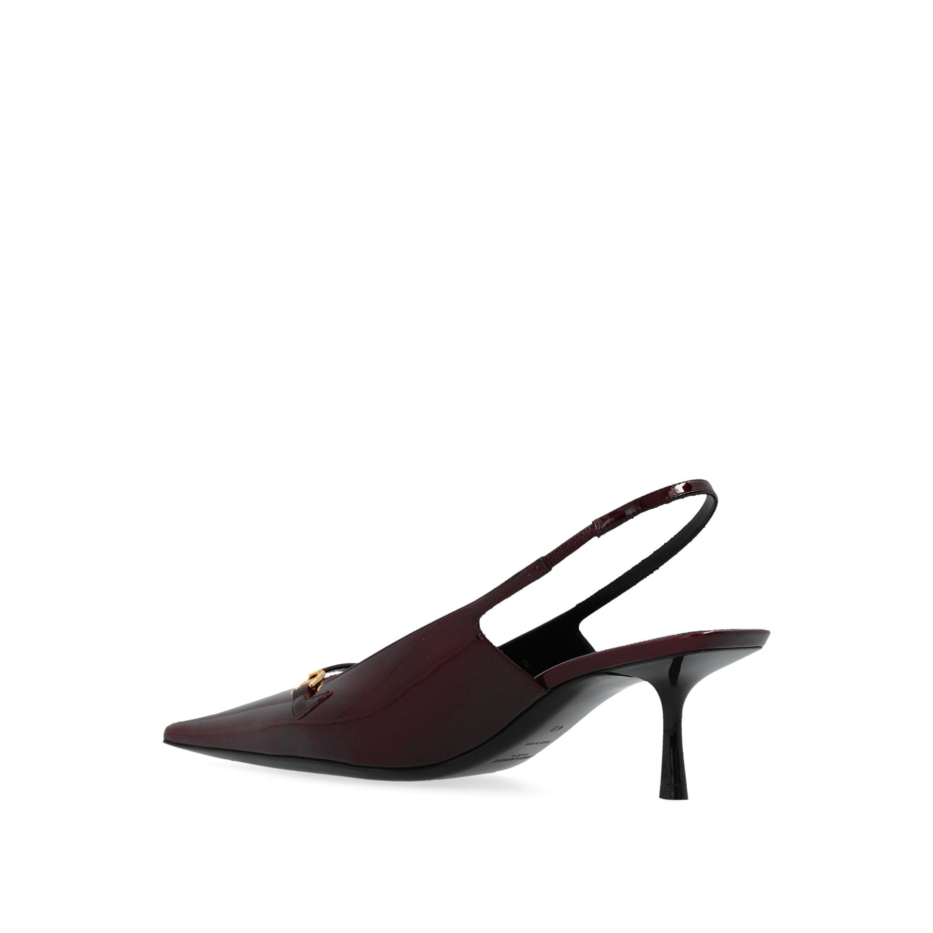 Saint Laurent 'Carine Leather Slingback Pumps Women - 3