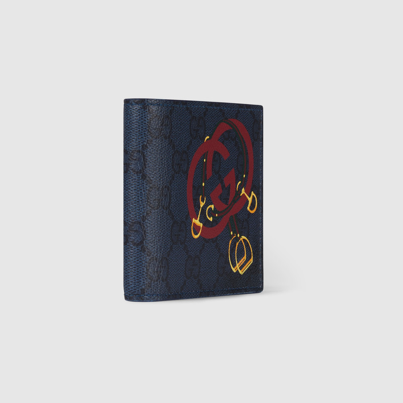 GG bi-fold wallet with print 3