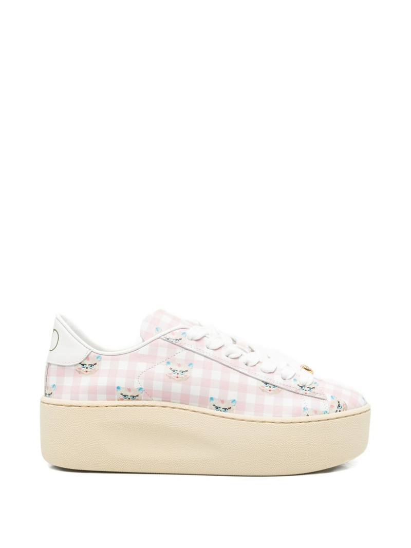 gingham platform sneakers 1