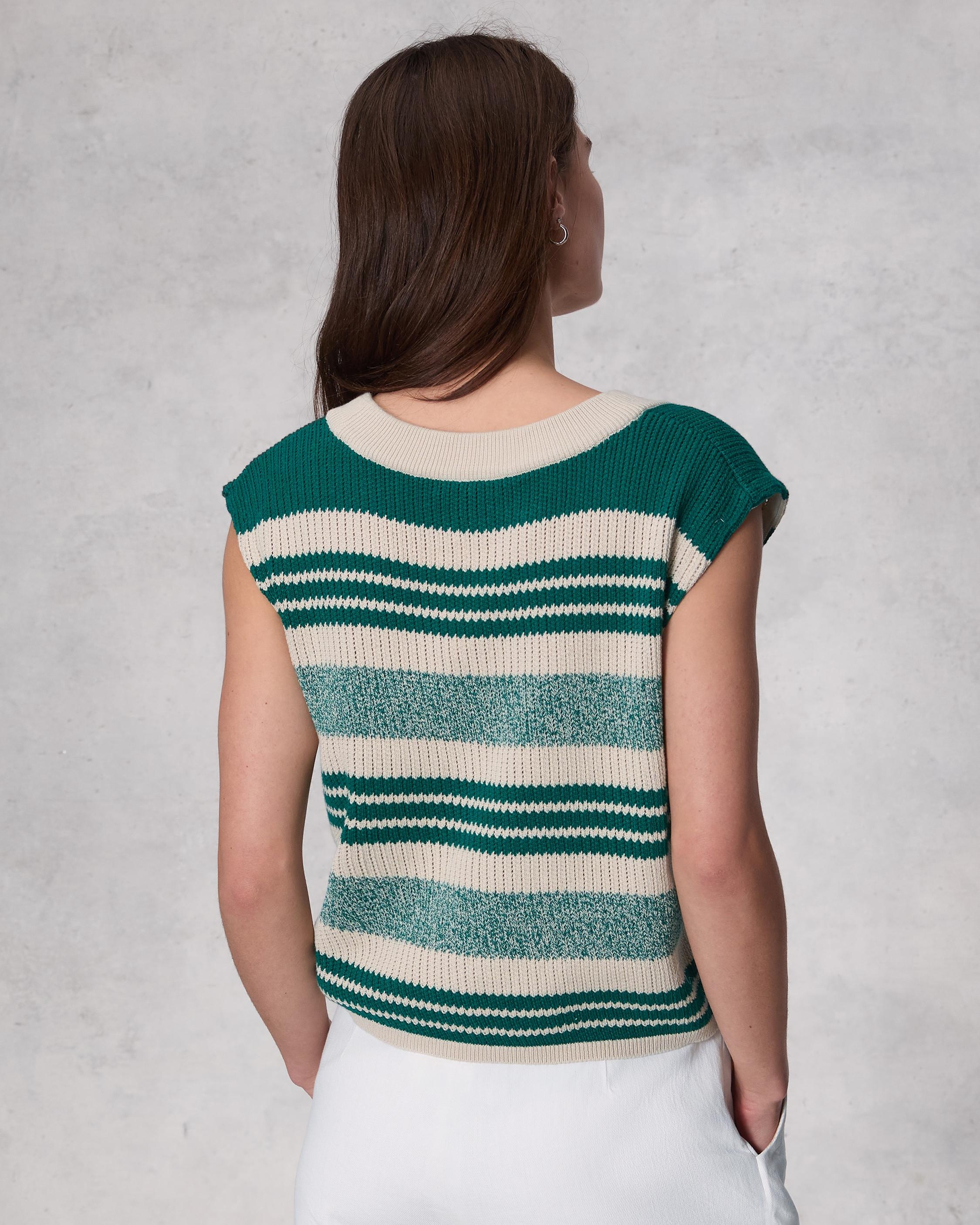 Cyrus Striped Cotton Sweater Vest
Relaxed Fit - 5