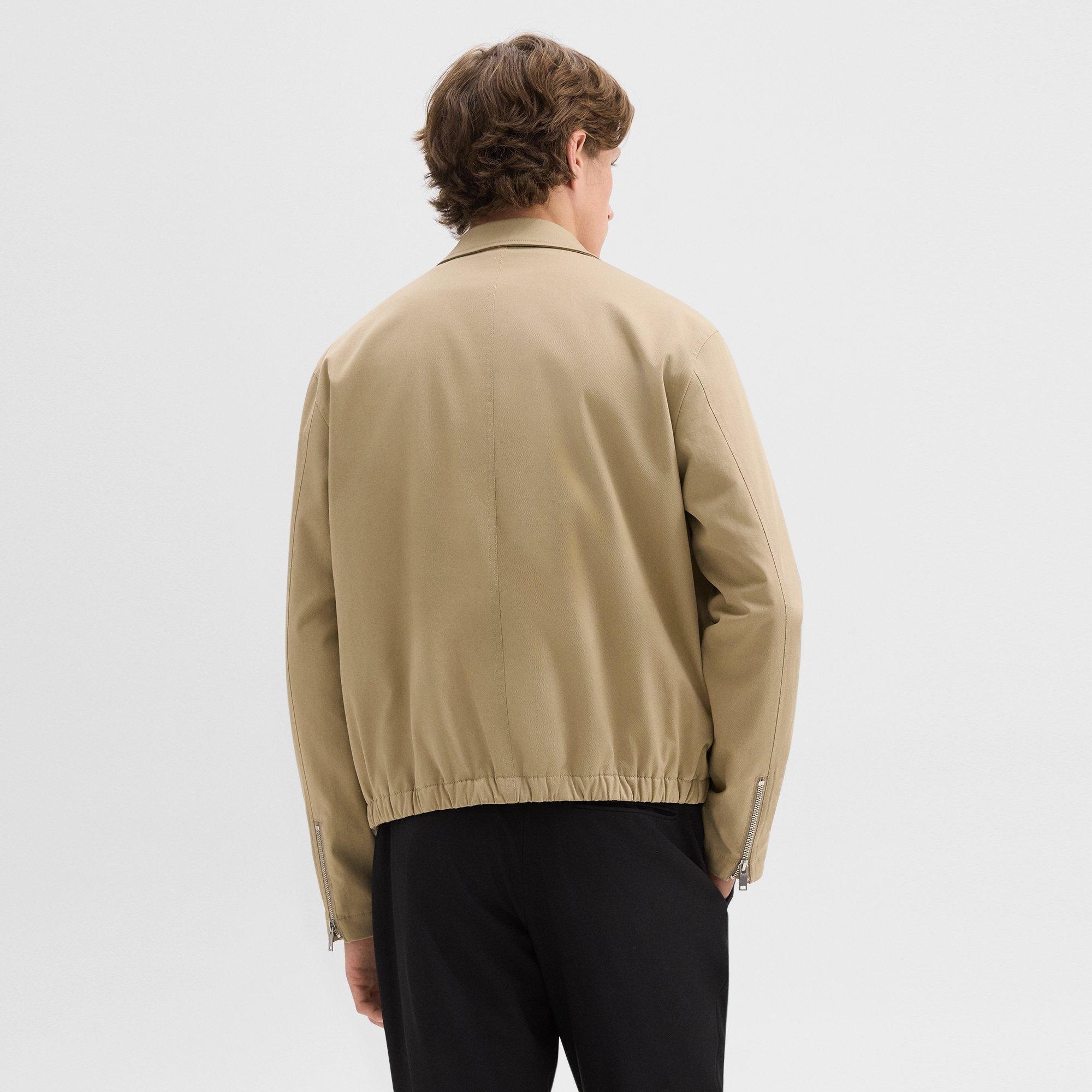 Blouson Zip Jacket in Stretch Cotton Twill - 4