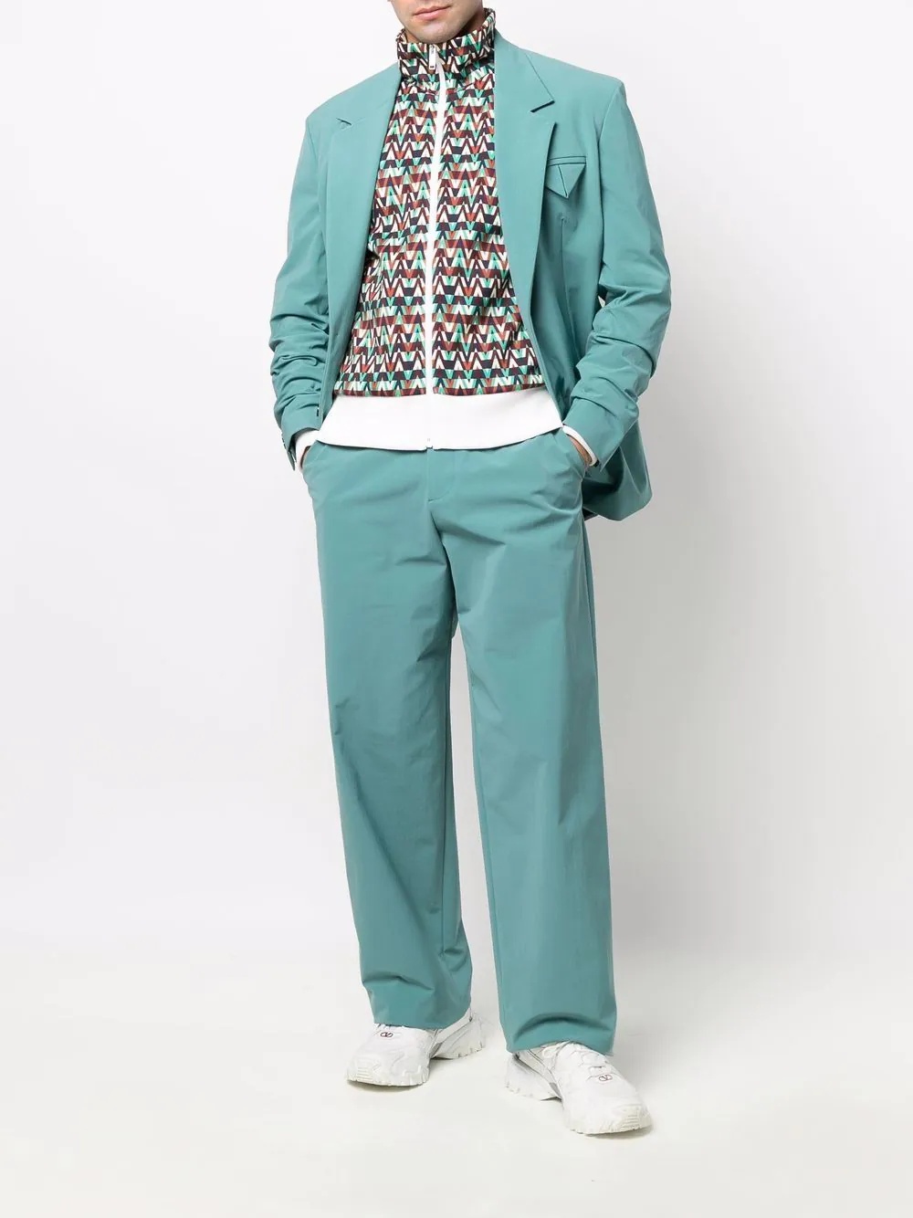 Optical Valentino print track jacket - 2