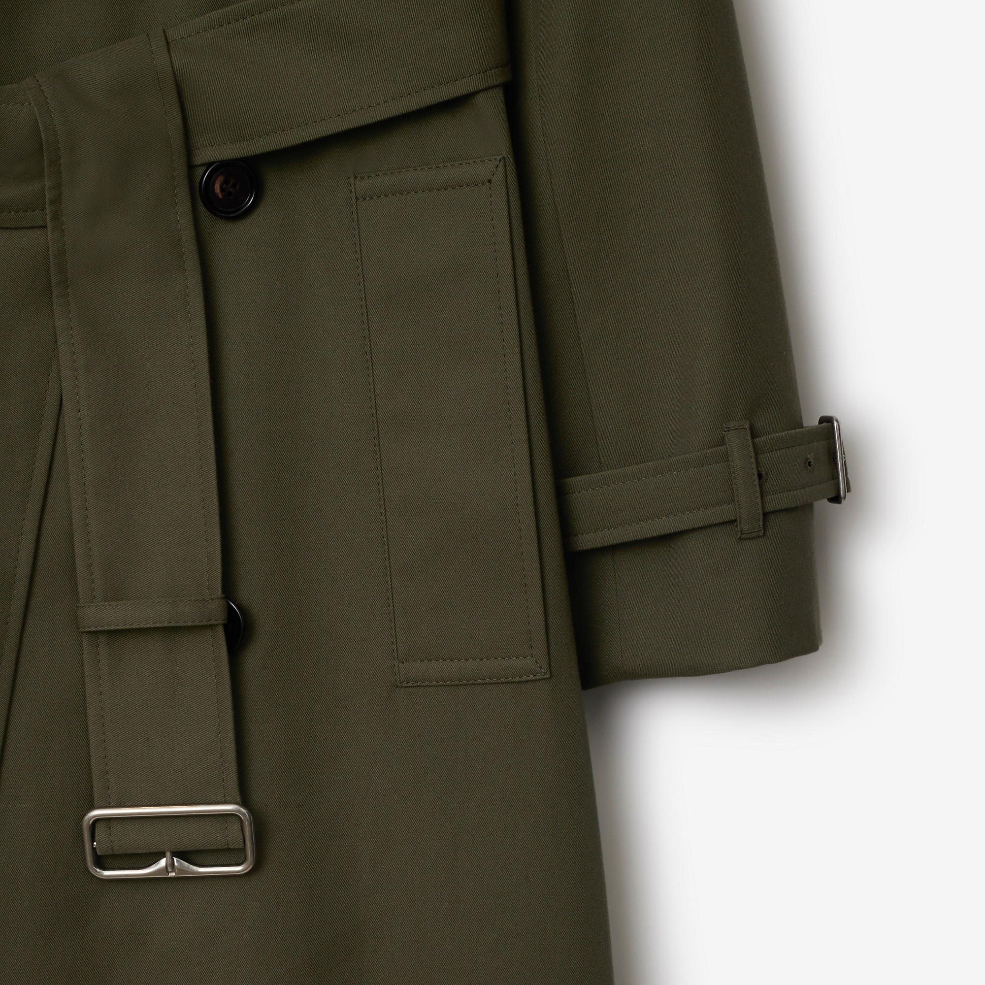 Burberry Long Cotton Blend Trench Coat | REVERSIBLE