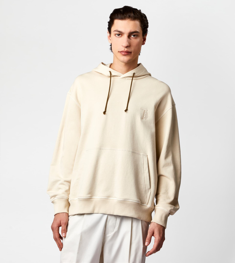 Tod's HOODED SWEATSHIRT - BEIGE outlook