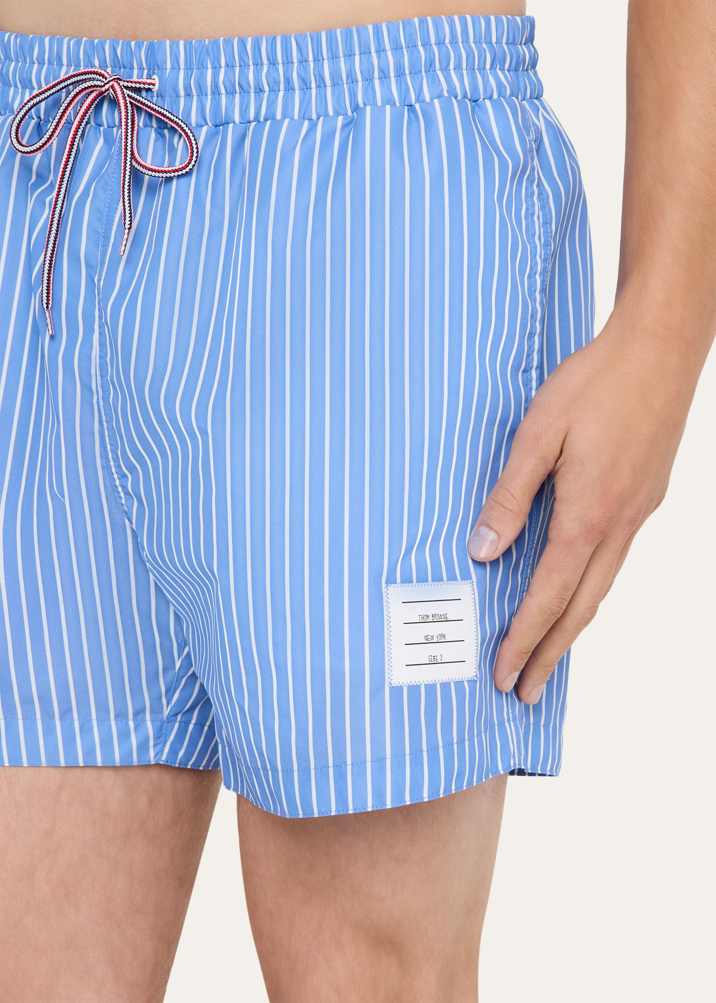 Men's Nylon Pinstripe Swim Trunks - 4