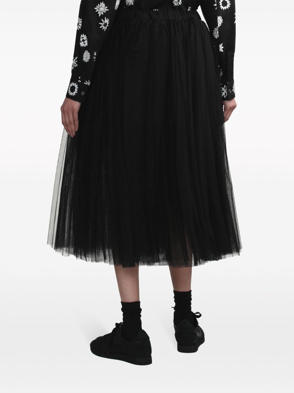 tulle midi skirt - 4