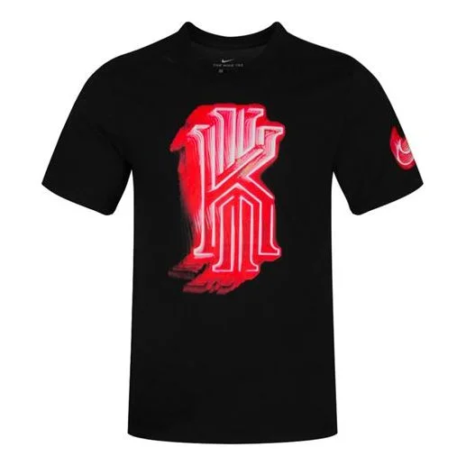 Nike DRI-FIT Kyrie Irving Printing Sports Short Sleeve 'Black' BV8321-010 - 1