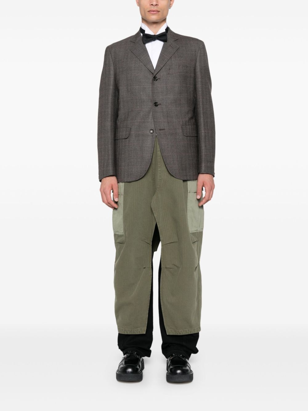 panelled coat - 2