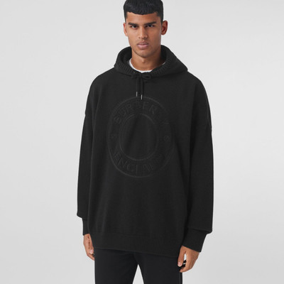 Burberry Logo Graphic Cashmere Hoodie outlook