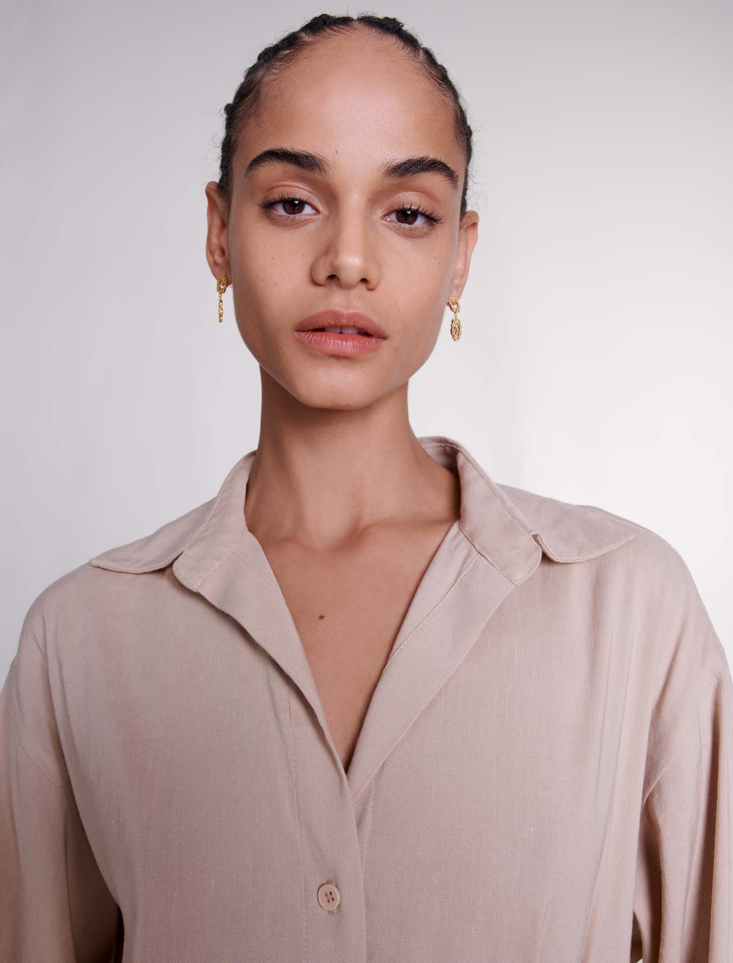 Linen midi dress - 7