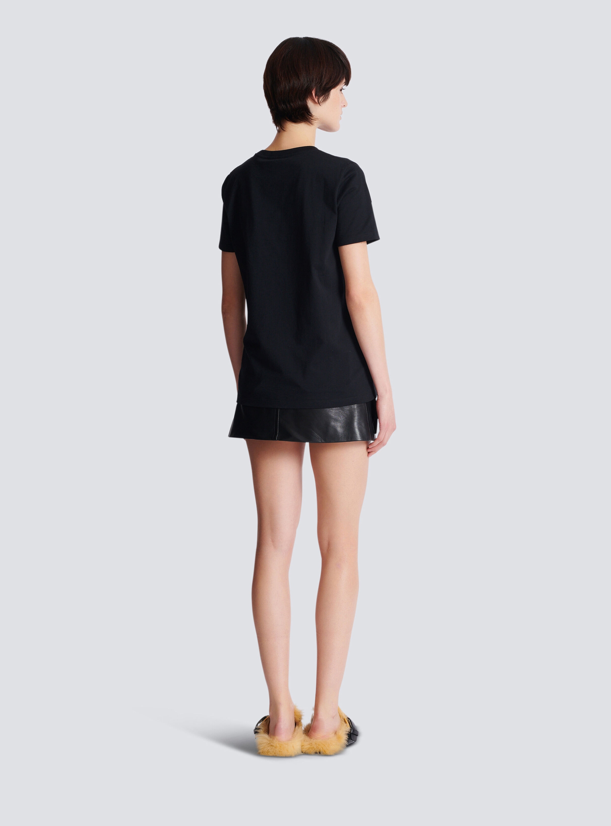 Short-sleeved Balmain Chain print T-shirt - 4