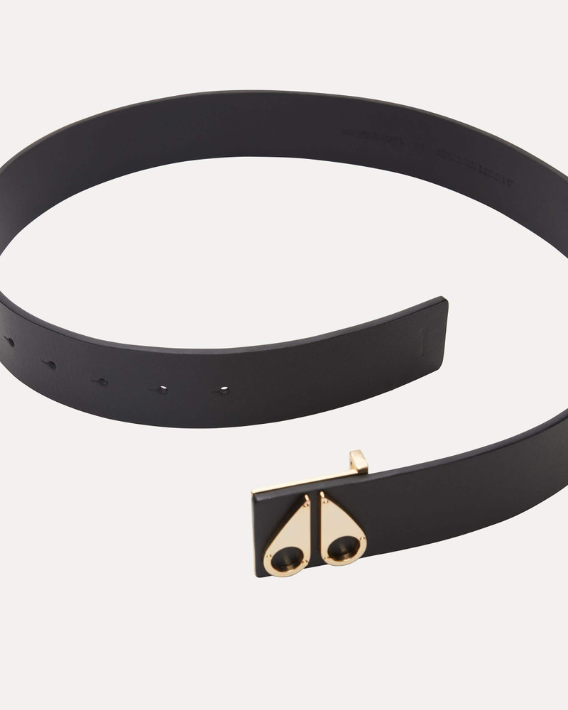 MOOSE KNUCKLES LOGO ICON BELT GOLD outlook