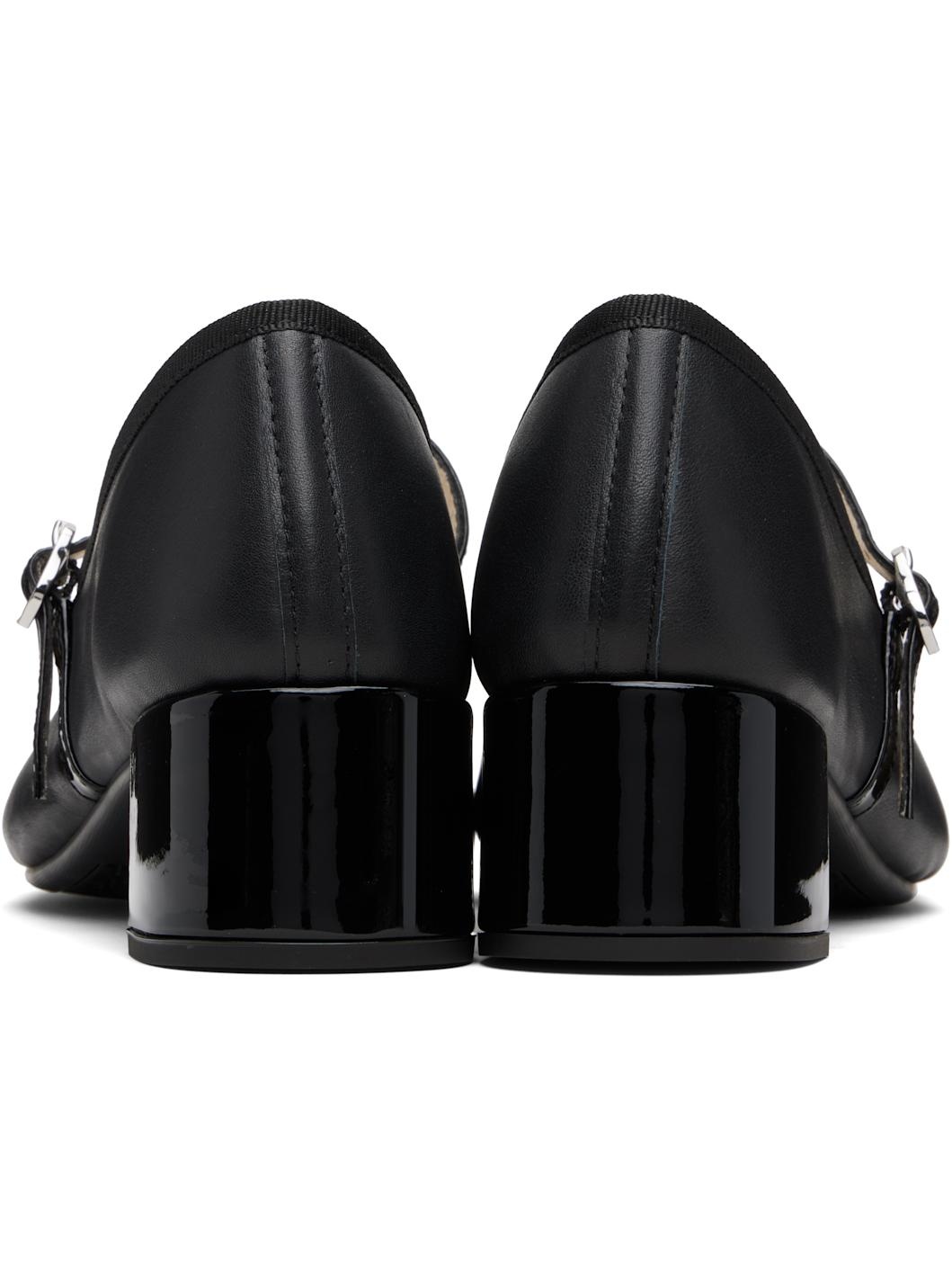 Black Georgiana 45 Mary-Jane Heels - 2